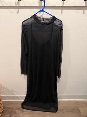Never Fully Dressed Black Sheer Mesh Dress